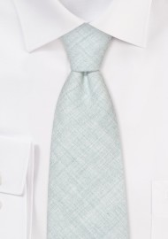 Linen Texture Mens Tie in Sagebrush Green