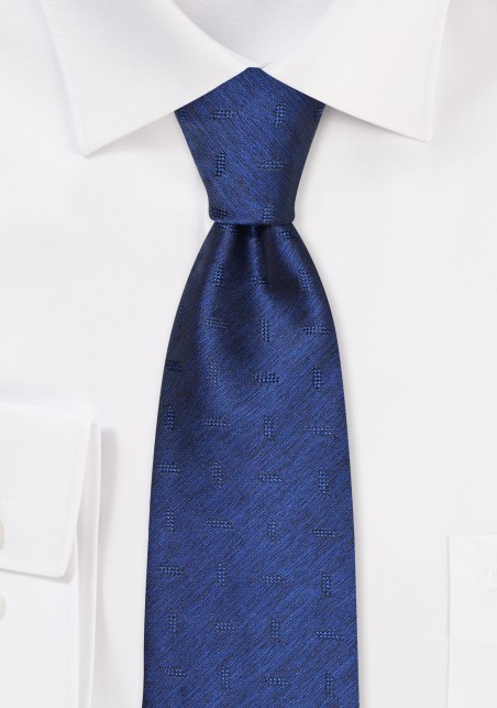 Matte Textured Tie in Twilight Navy