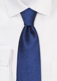 Matte Textured Tie in Twilight Navy