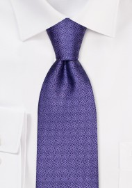 Geo Check Tie in Regency Purple