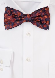 Floral Bowtie in Cinnamon Spice