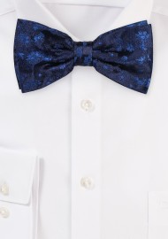 Floral Bowtie in Navy Blue