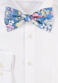 Vintage Floral Bowtie in Cotton