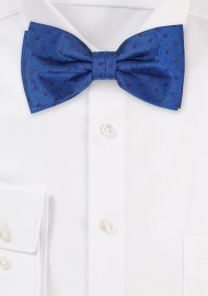 Royal Blue and Red Paisley Bowtie
