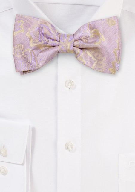 Wool Textured Bowtie in Purple Fog