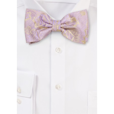 Wool Textured Bowtie in Purple Fog