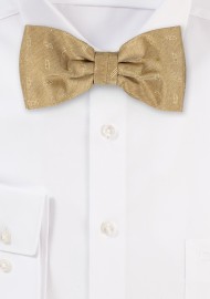 Mens Bowtie in Butterscotch