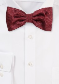Herringbone Bowtie in Rust