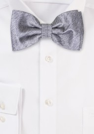 Herringbone Bowtie in Dolphin Gray