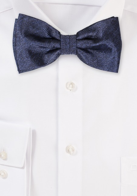 Herringbone Bowtie in Neptune