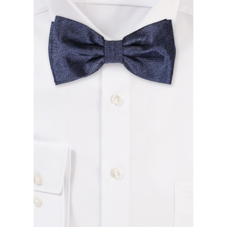 Herringbone Bowtie in Neptune