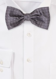 Geo Check Bowtie in Steel Gray