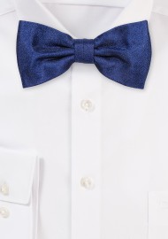 Geo Check Bowtie in Navy