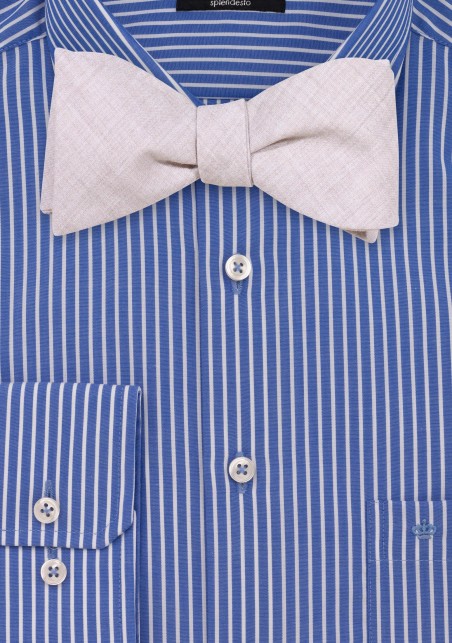 Cotton Bowtie in Stone Gray