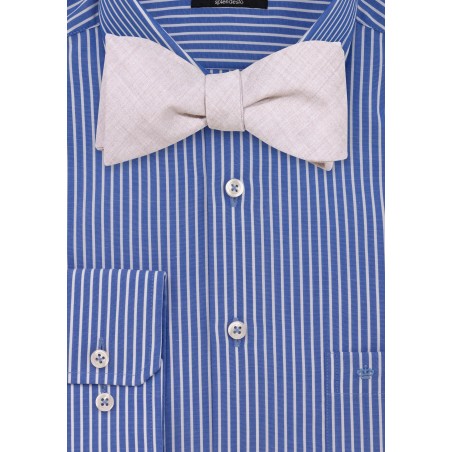Cotton Bowtie in Stone Gray