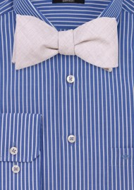 Cotton Bowtie in Stone Gray