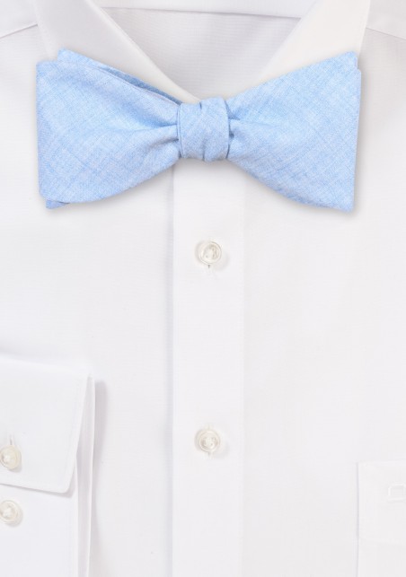 Cotton Bowtie in Light Sky Blue