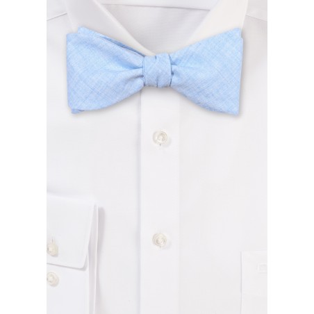 Cotton Bowtie in Light Sky Blue
