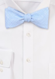 Cotton Bowtie in Light Sky Blue