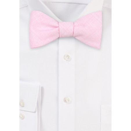 Cotton Bow Tie in Petal Pink