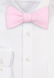 Cotton Bow Tie in Petal Pink