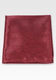 Herringbone Pocket Square in Rust