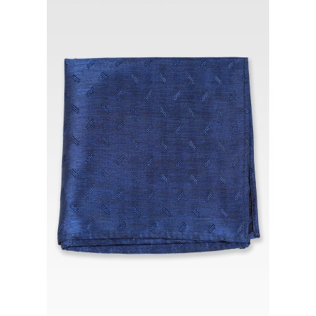 Viscose Designer Pocket Square in Twilight Blue