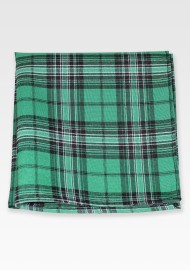 Scottish Tartan Hanky in Green