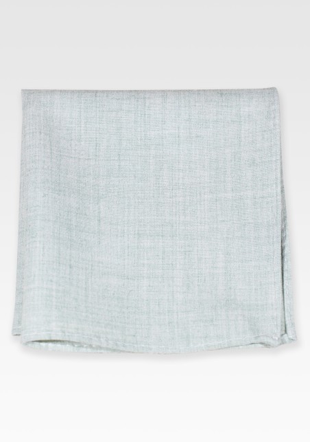 Cotton Pocket Square in Sagebrush