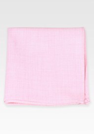 Cotton Pocket Square in Petal Pink