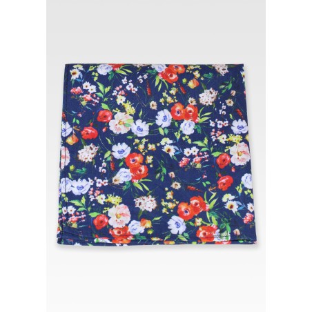 Colorful Floral Pocket Square