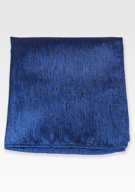 Linen Texture Hanky in Royal Sapphire