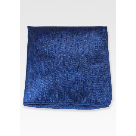 Linen Texture Hanky in Royal Sapphire