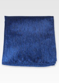 Linen Texture Hanky in Royal Sapphire