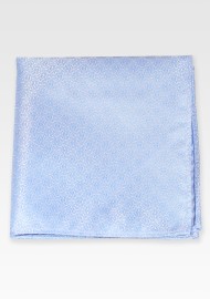 Geo Check Hanky in Light Blue