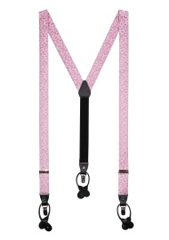 Pink Paisley Suspenders