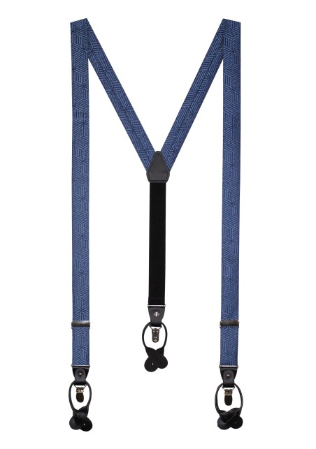 Denim Blue Designer Suspenders