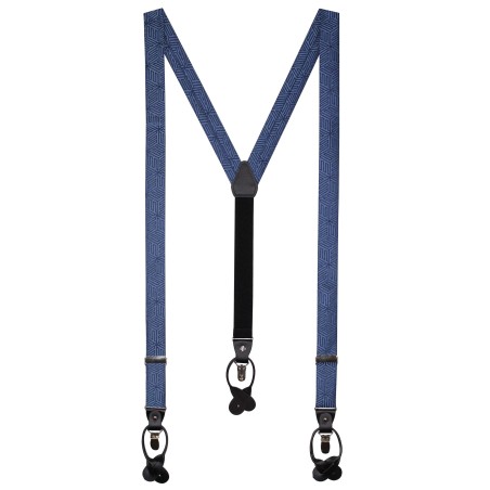Denim Blue Designer Suspenders