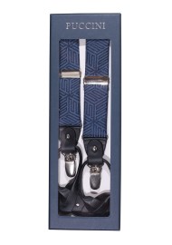 Denim Blue Designer Suspenders in Gift Box