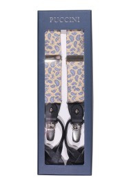 Light Yellow Suspenders with Paisley Design in Gift Box