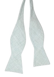 Cotton Self Tie Bowtie in Sagebrush Green