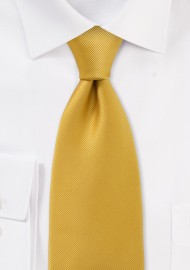 XL Solid Mustard Yellow Tie