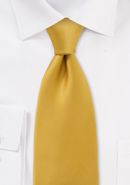Solid Mustard Yellow Tie
