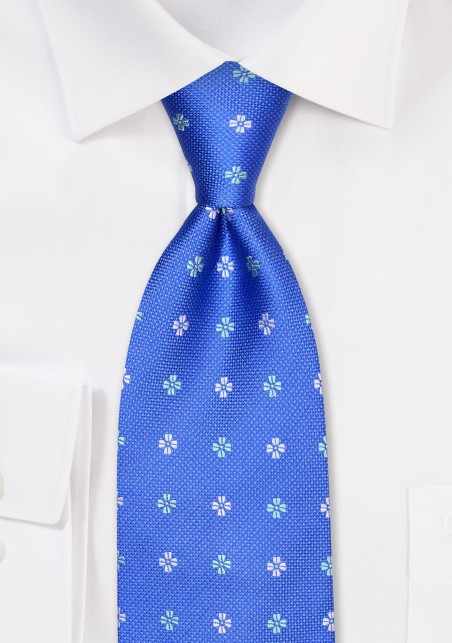 Designer Silk Necktie with Tiny Embroidery
