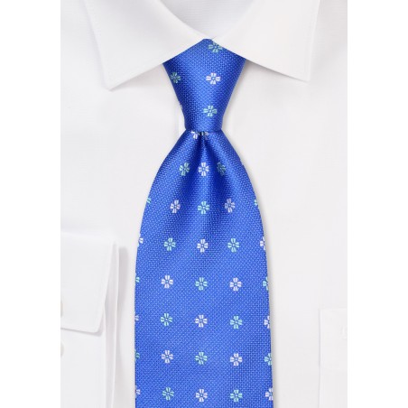 Designer Silk Necktie with Tiny Embroidery