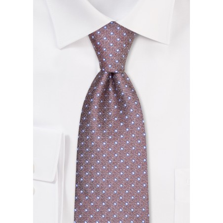 Taupe Polka Dot Necktie