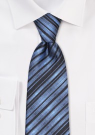 Blue and Black Check Mens Tie