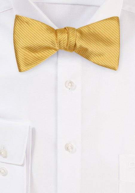 Golden Self-Tie Bow Tie