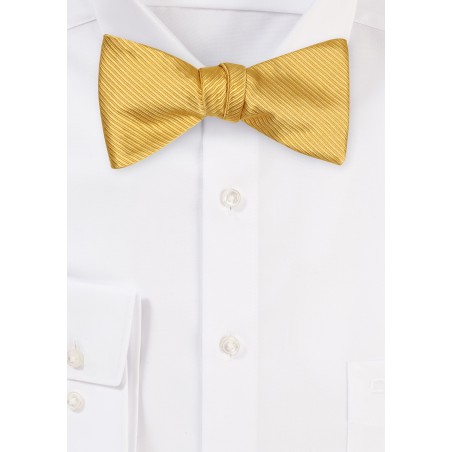 Golden Self-Tie Bow Tie