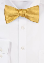 Golden Self-Tie Bow Tie